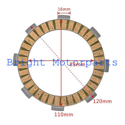 Motorcycle Clutch Plate Clutch Friction Disc Lining Rubber Base For Honda CG150 CG200