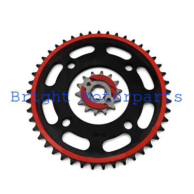 Choho Gold Motorcycle Drive Chain With Noise Reduction Sprocket Kit for Honda CBF190 CB190R CB190X